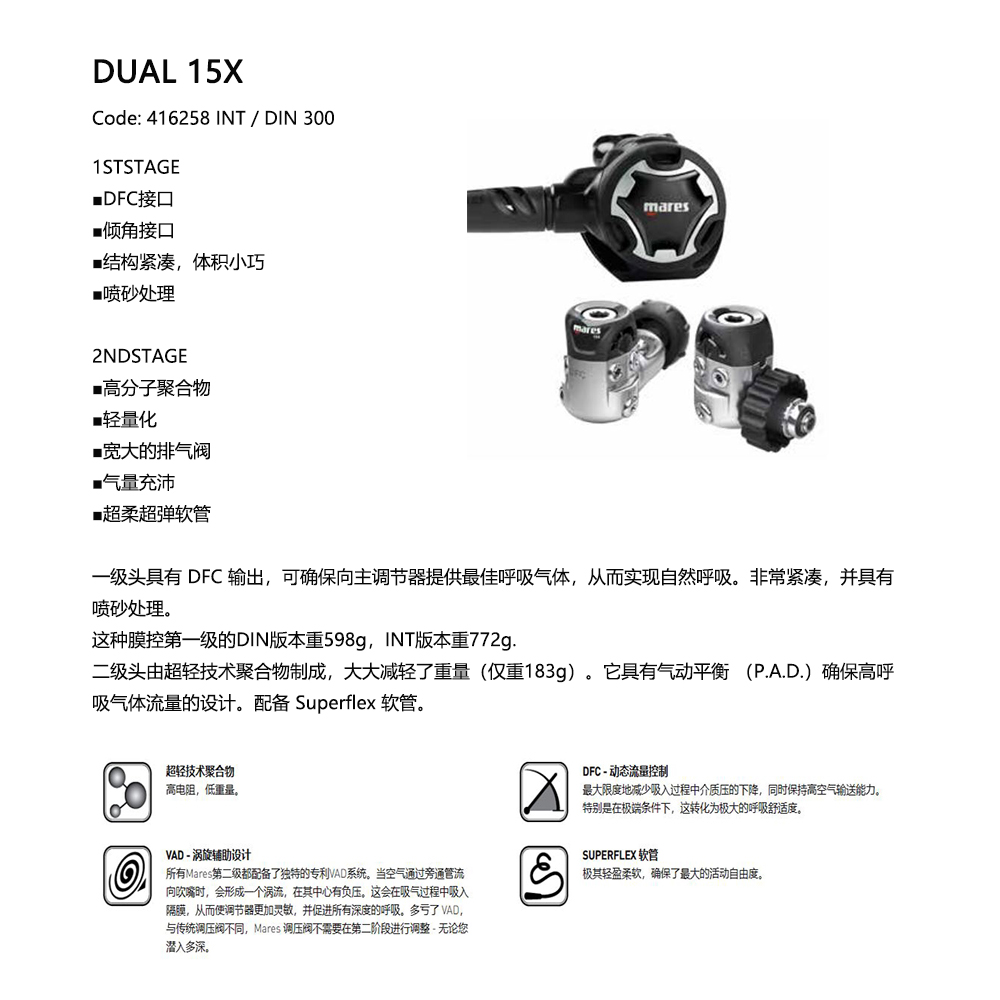MARES調節(jié)器 DUAL 15X調節(jié)器